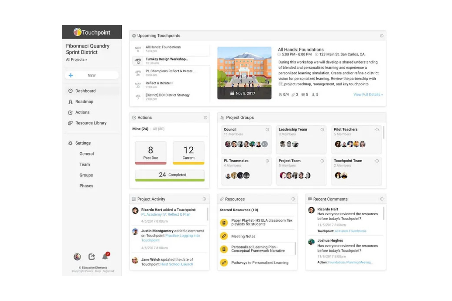 Touchpoint screenshot - 10 Mejores Alternativas a Subsplash Revisadas en 2026