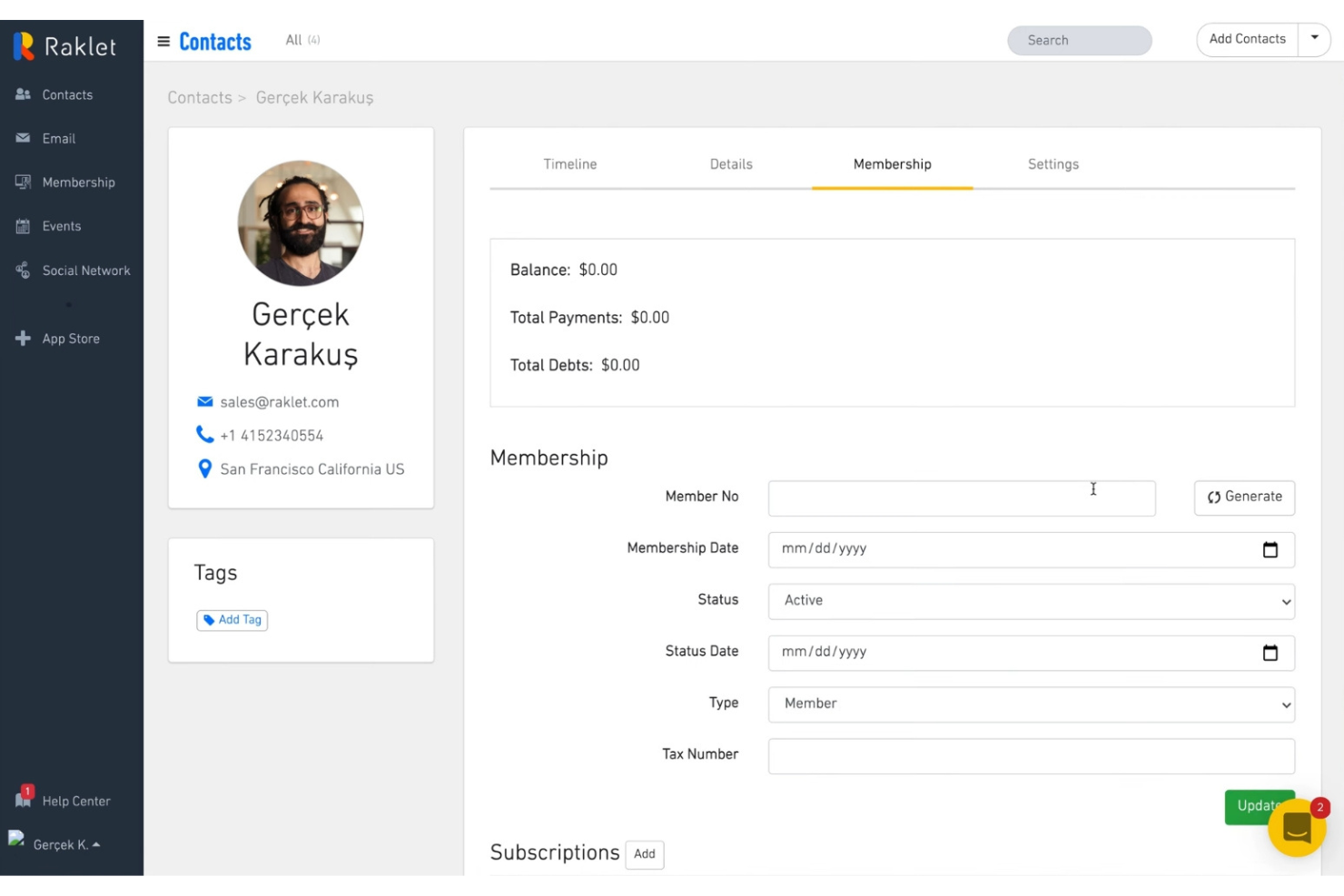Raklet screenshot - 10 Mejores Alternativas a Flocknote Analizadas en 2026