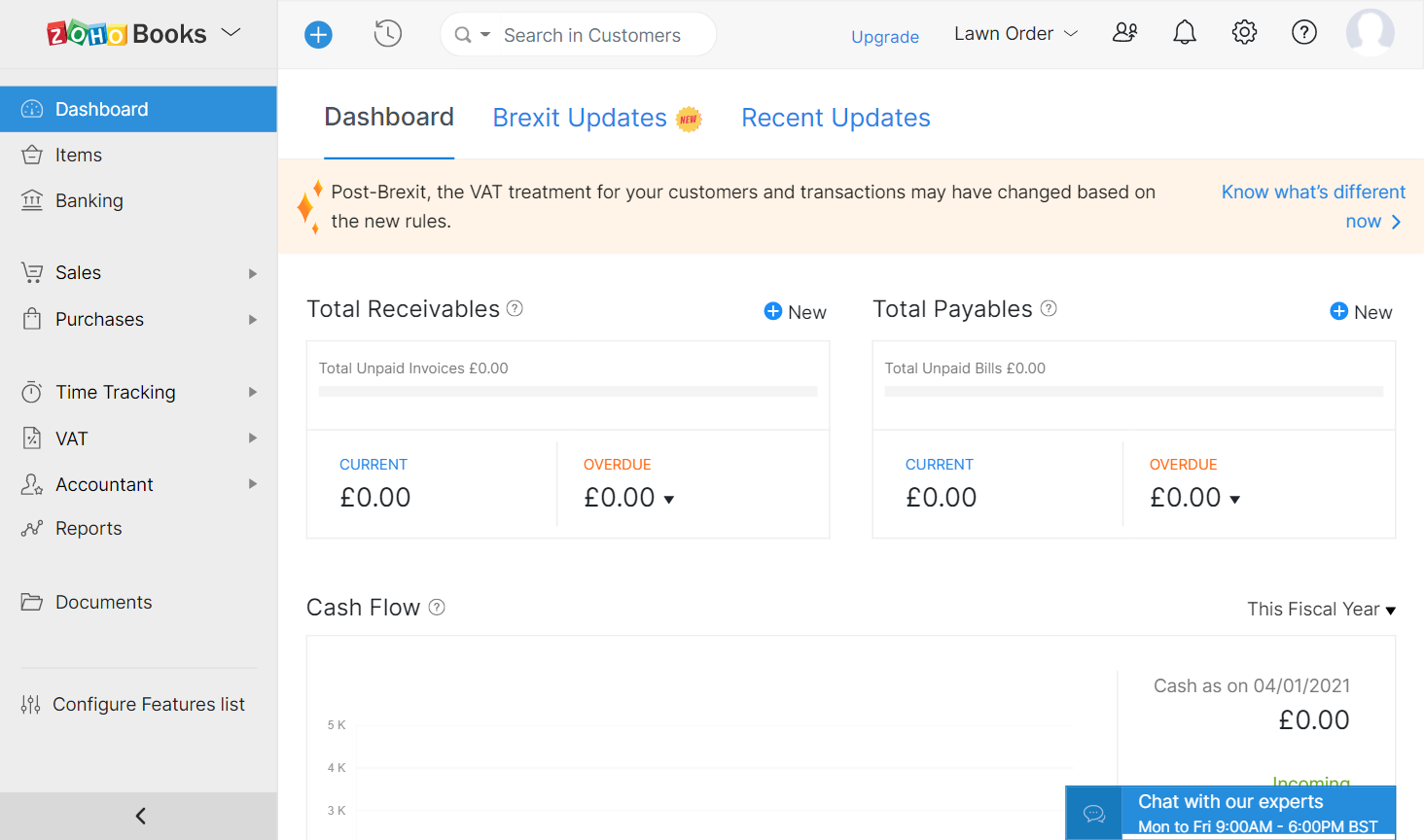 Zoho Books screenshot - Le 10 migliori alternative a FreshBooks recensite nel 2026