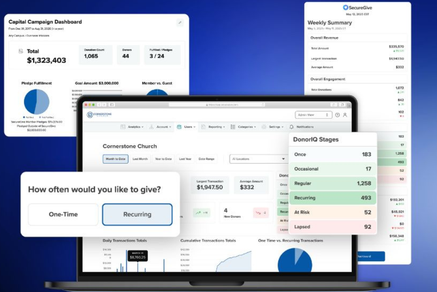 SecureGive screenshot - 10 Migliori App Personalizzate per Chiese Recensite nel 2026