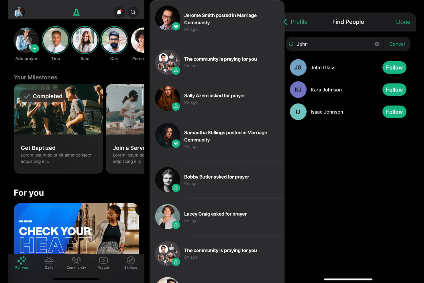 Apollos App screenshot - 10 Mejores Aplicaciones Personalizadas para Iglesias Reseñadas en 2026