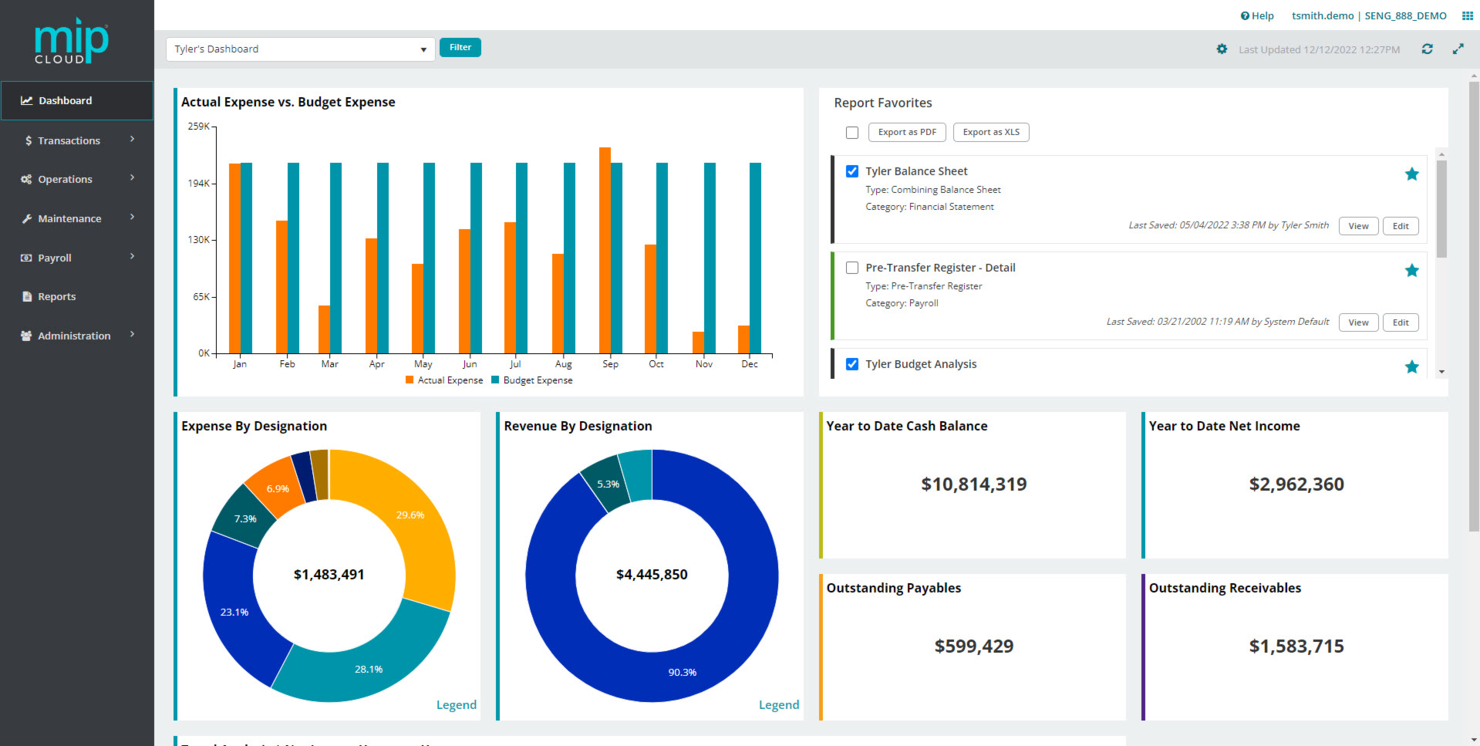 MIP Fund Accounting screenshot - 10 Mejores Alternativas a Xero Analizadas en 2026