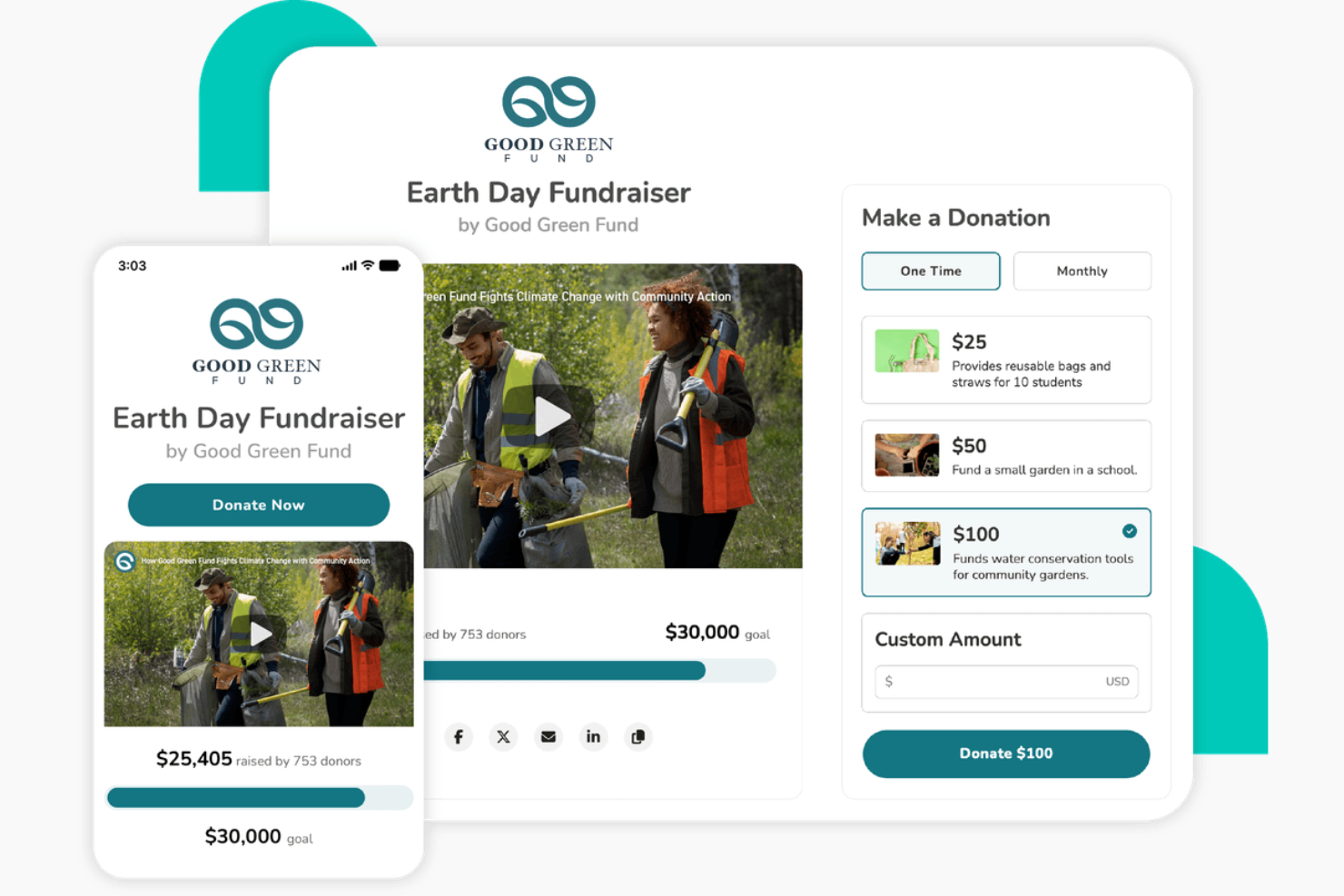 Give Lively screenshot - 10 Mejores Herramientas Gratuitas para Donaciones Revisadas en 2026