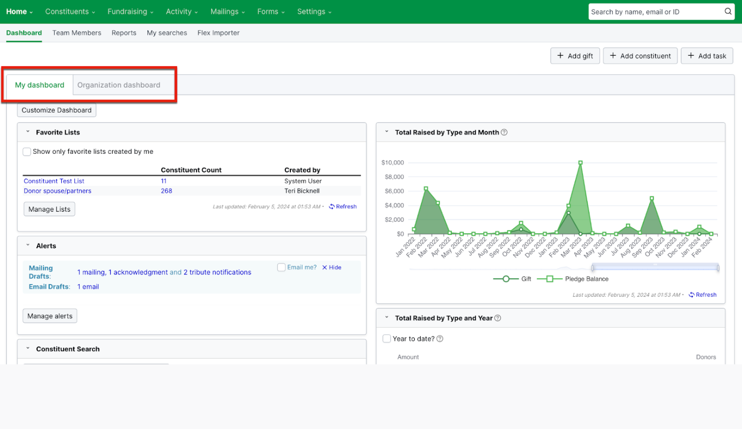 Little Green Light screenshot - 10 migliori alternative a Blackbaud recensite nel 2026
