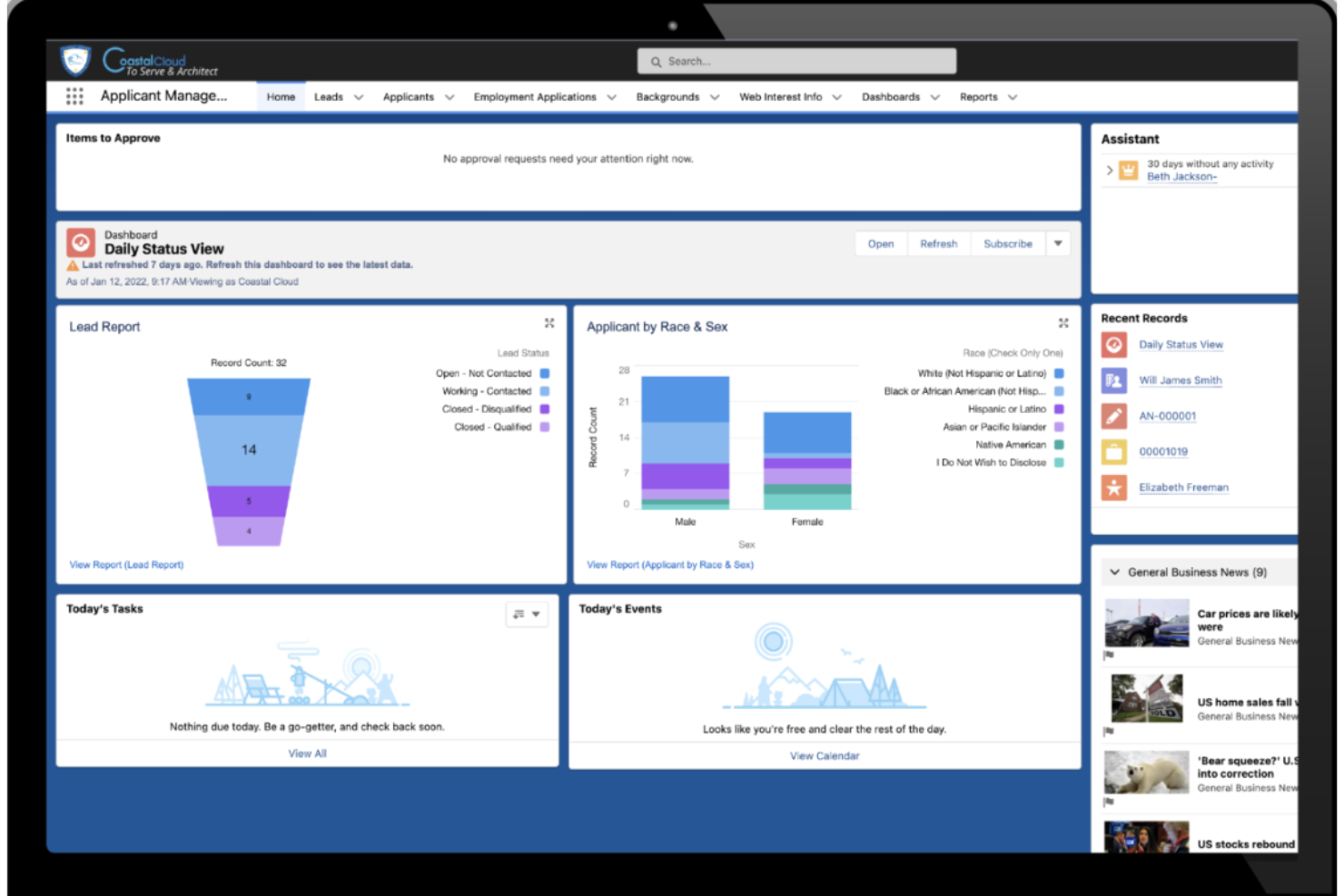 Coastal screenshot - 10 Migliori Soluzioni Software per Organizzazioni Non Profit Recensite nel 2026