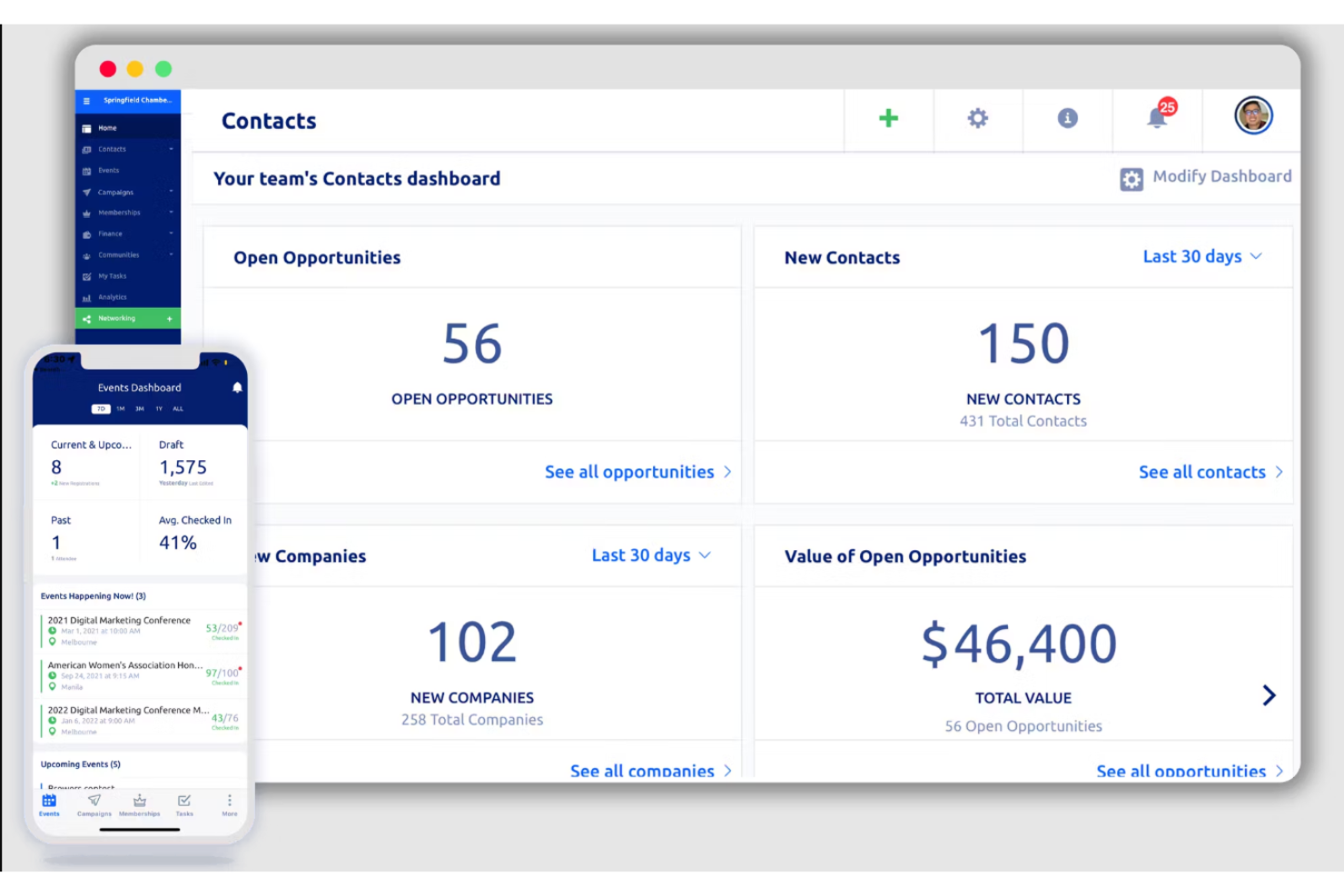 Glue Up screenshot - 10 Migliori Soluzioni Software per Organizzazioni Non Profit Recensite nel 2026