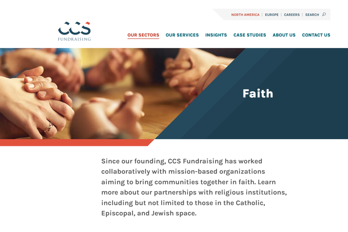 CCS Fundraising screenshot - 10 mejores empresas de recaudación de fondos para iglesias evaluadas en 2026
