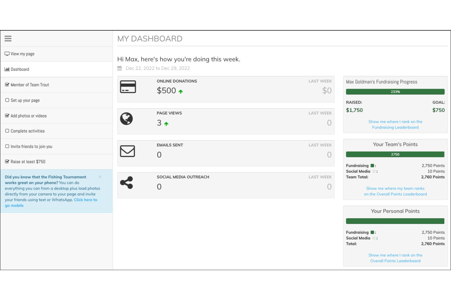 OneCause screenshot - 10 Migliori Soluzioni Software per Organizzazioni Non Profit Recensite nel 2026