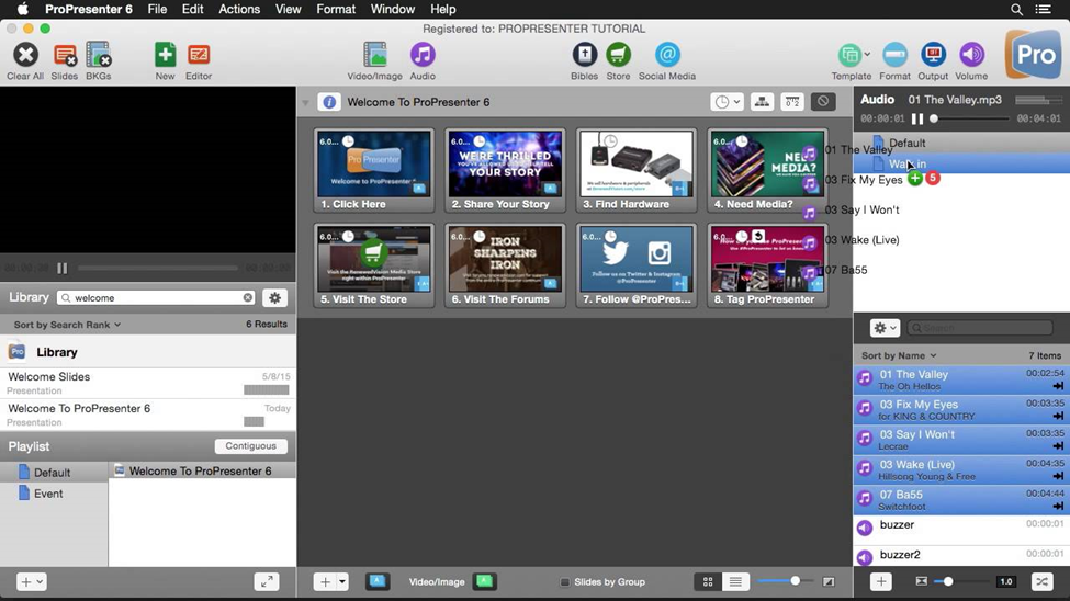 ProPresenter screenshot - 10 Migliori piattaforme di streaming per chiese per sermoni nel 2026