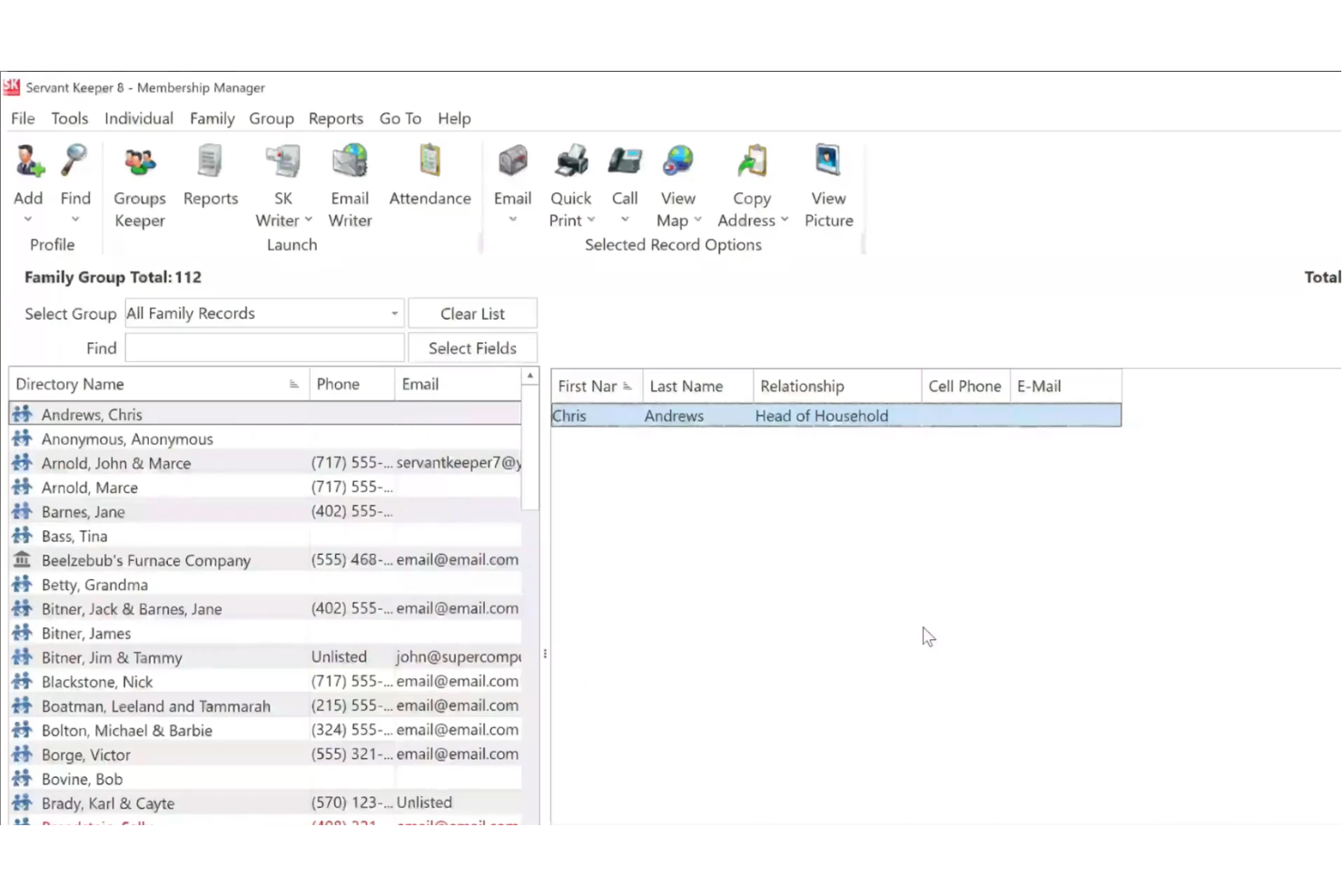Servant Keeper screenshot - I Migliori Strumenti di Software di Gestione della Chiesa Online del 2026