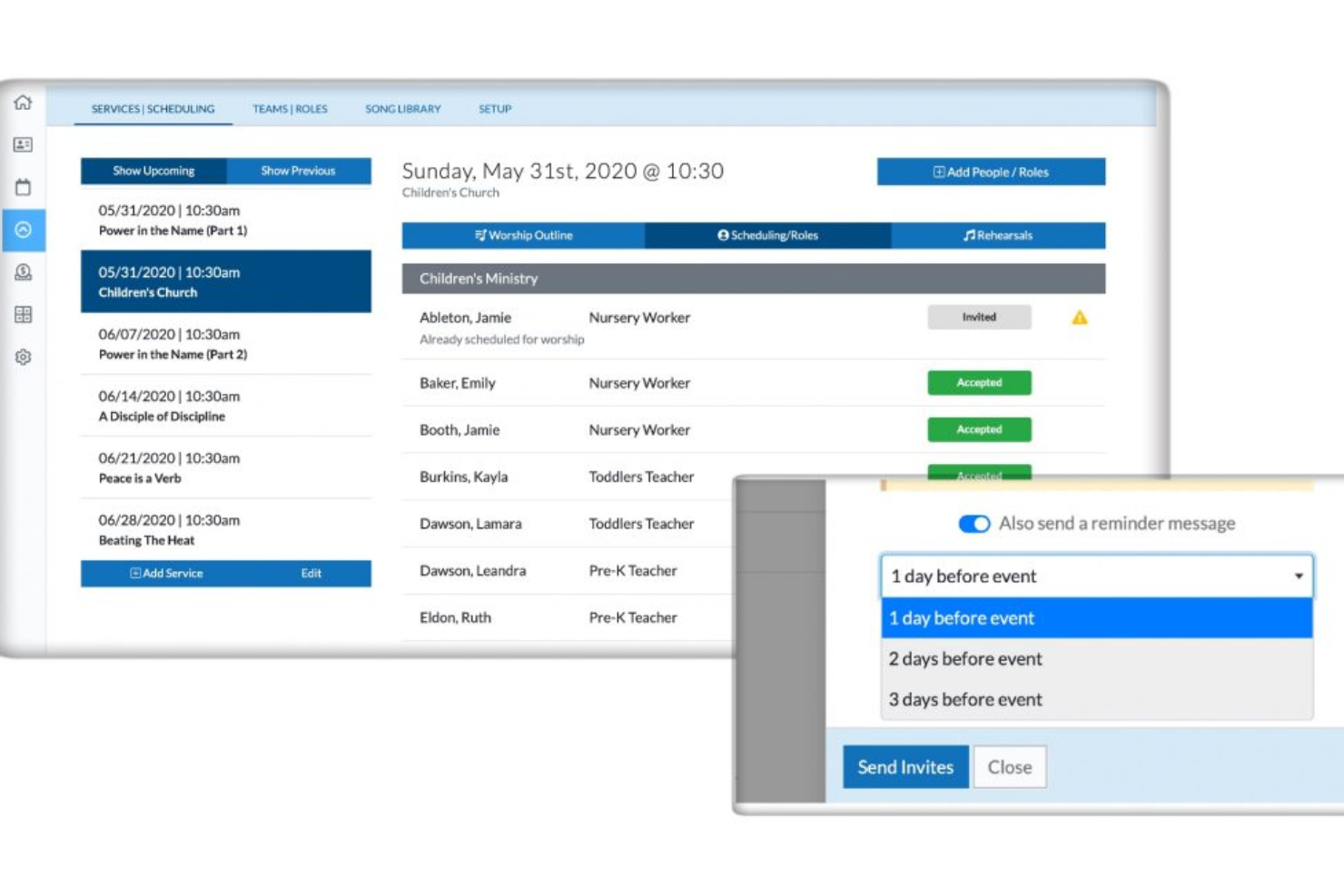 ChurchTrac screenshot - 10 Mejores Herramientas de Software para la Gestión de Iglesias en 2026