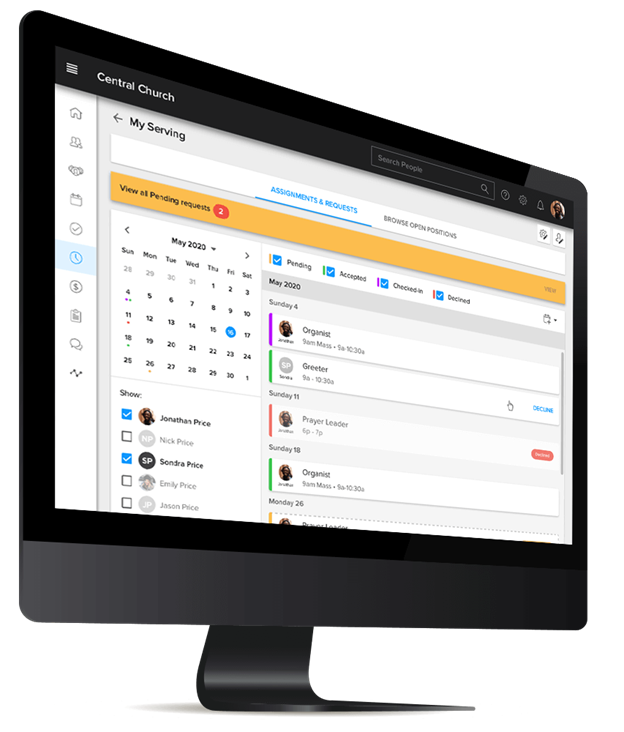 ChurchStq screenshot - Il Miglior Software di Gestione per Chiese Piccole nel 2026
