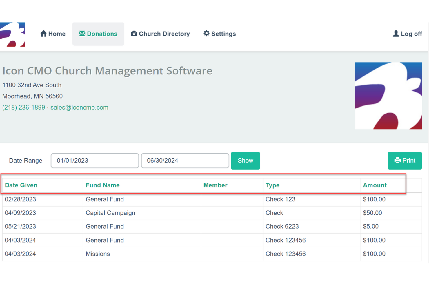IconCMO screenshot - 20 Migliori Software di Gestione Parrocchiale per 2026