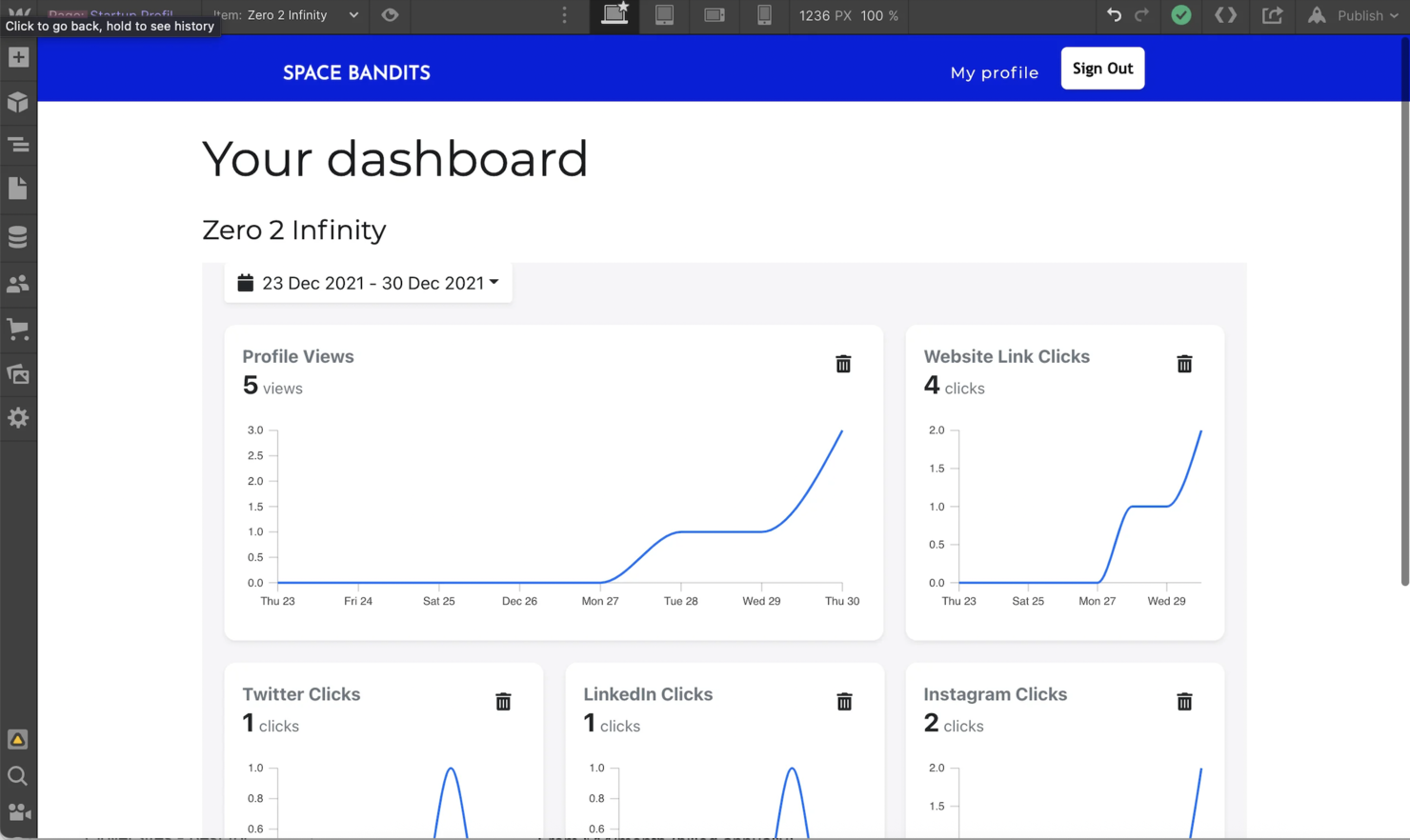 Webflow screenshot - 10 migliori alternative a Wix analizzate nel 2026