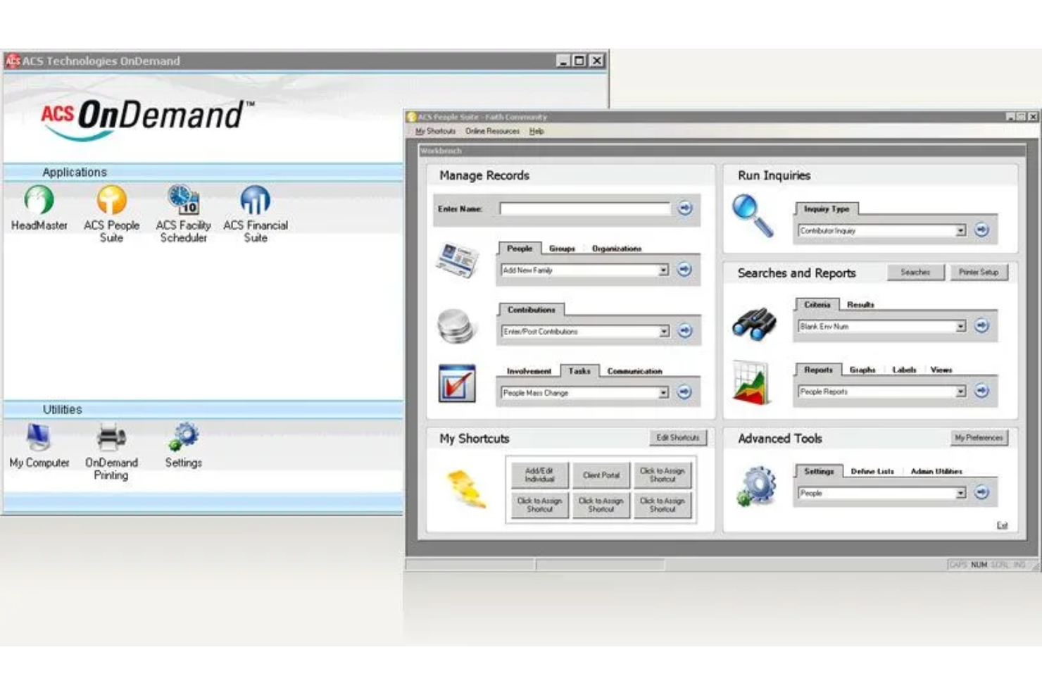 ACS Technologies screenshot - 10 opzioni di software di contabilità per piccole chiese scelte per 2026