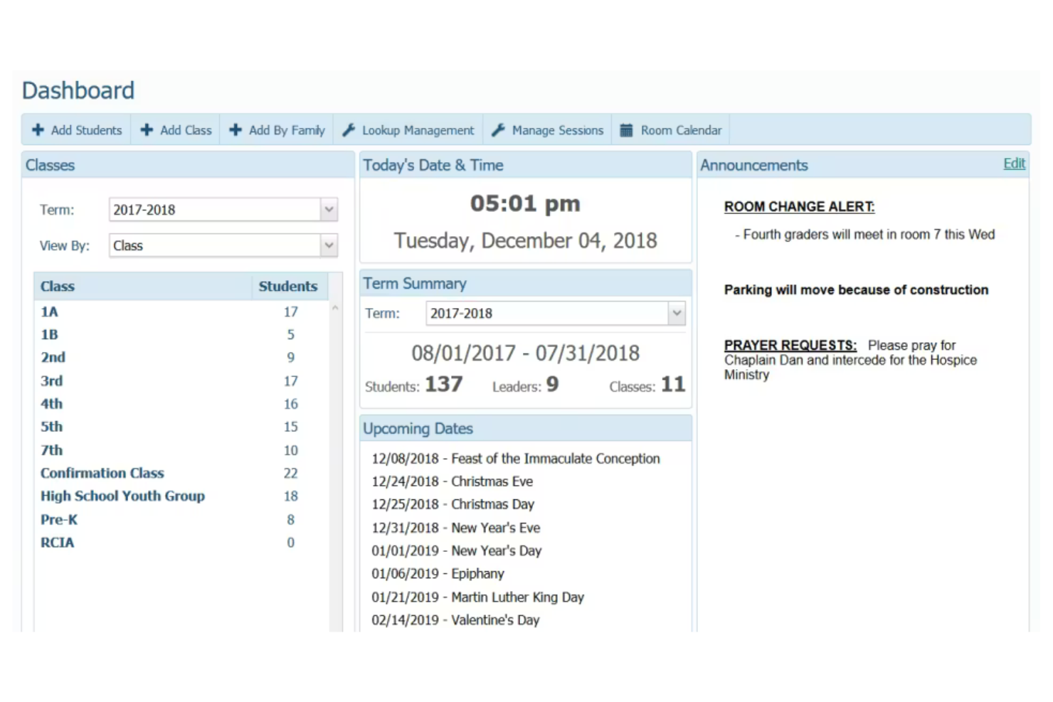 ParishSOFT screenshot - 10 Mejores Soluciones de Software para el Crecimiento de Iglesias en 2026