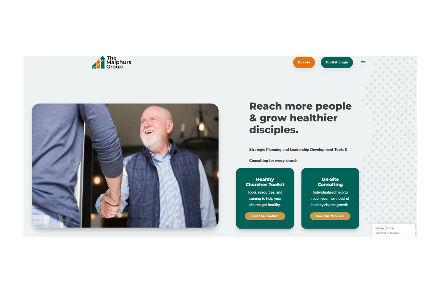 The Malphurs Group screenshot - 10 Migliori Servizi di Gestione Non Profit Recensiti nel 2026