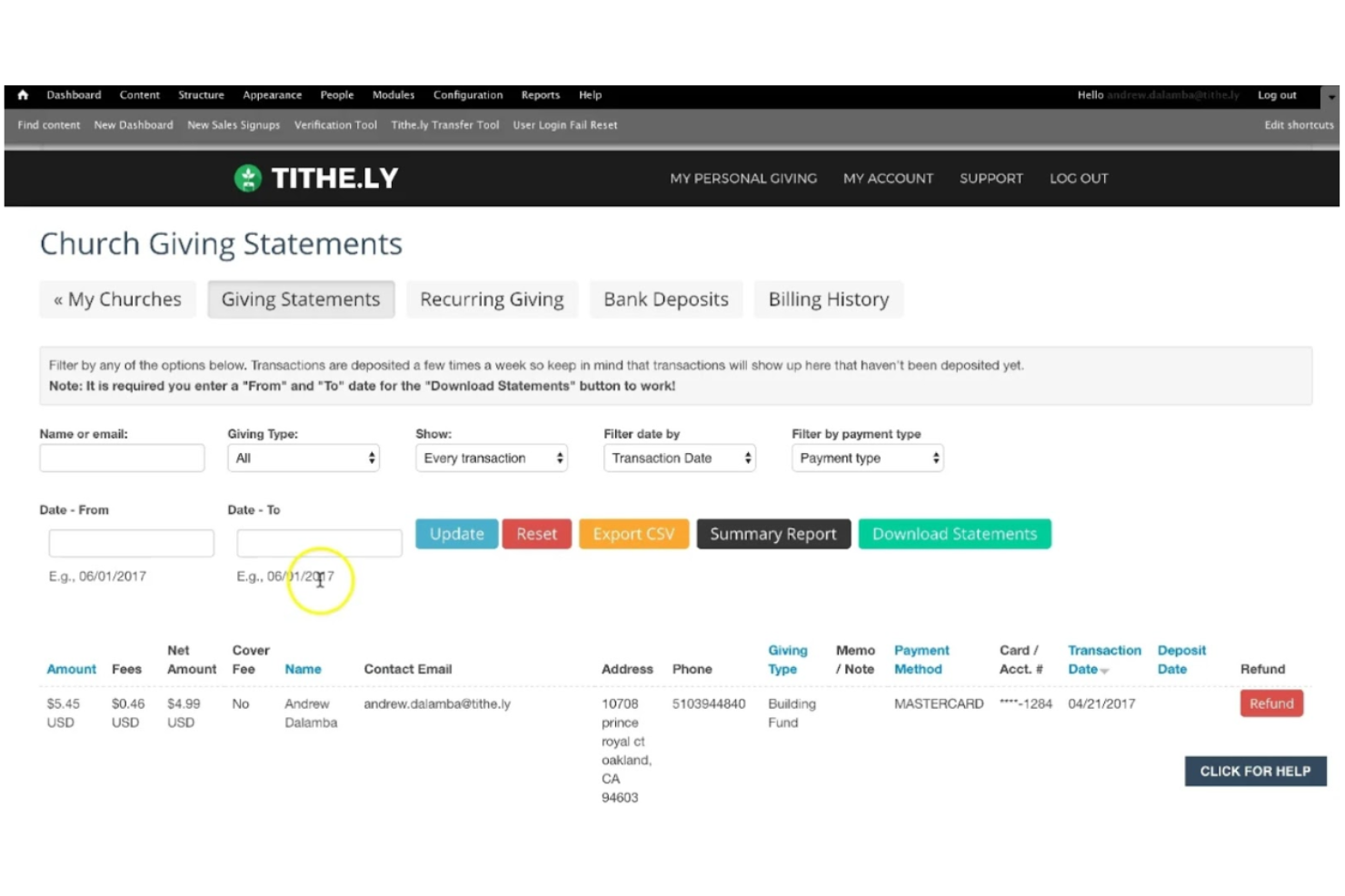 Tithe.ly screenshot - 10 migliori alternative a Realm recensite 2026