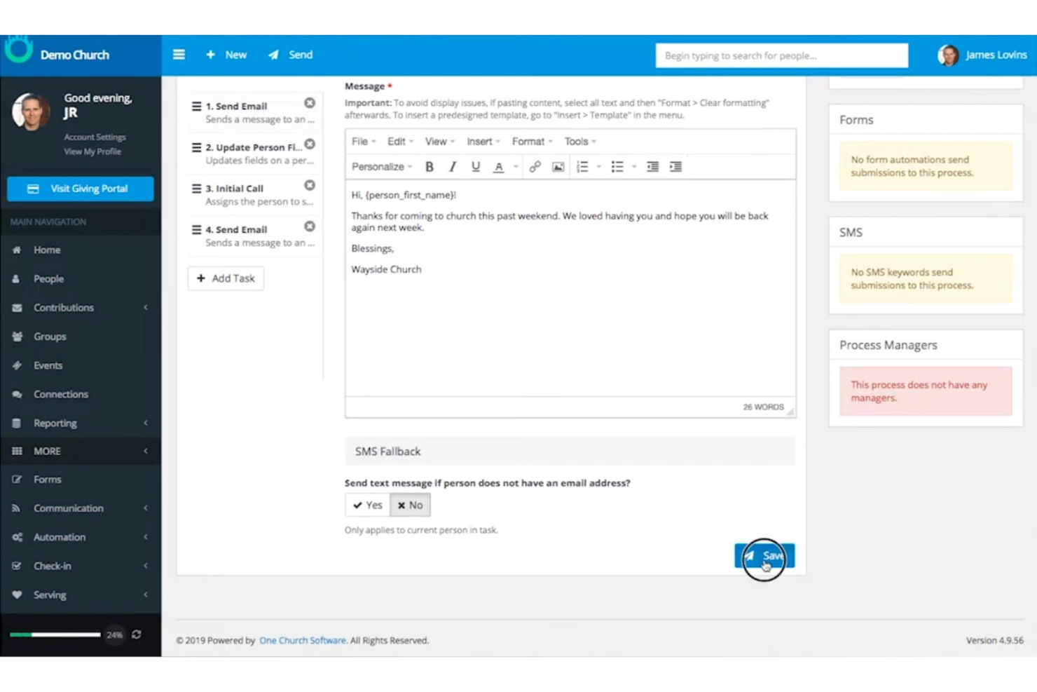 One Church Software screenshot - 10 Migliori Alternative a Hivebrite Recensite nel 2026