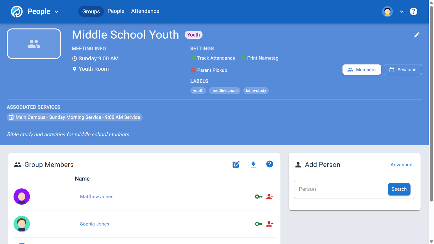 CHUMS screenshot - 10 Migliori Software Open Source per la Gestione della Chiesa del 2026