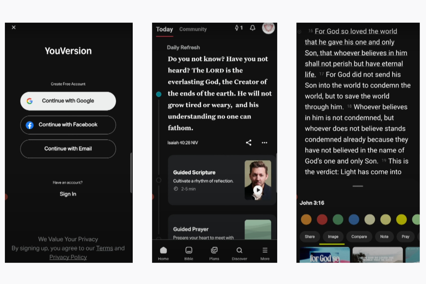 YouVersion screenshot - 10 Migliori App della Bibbia Recensite nel 2026