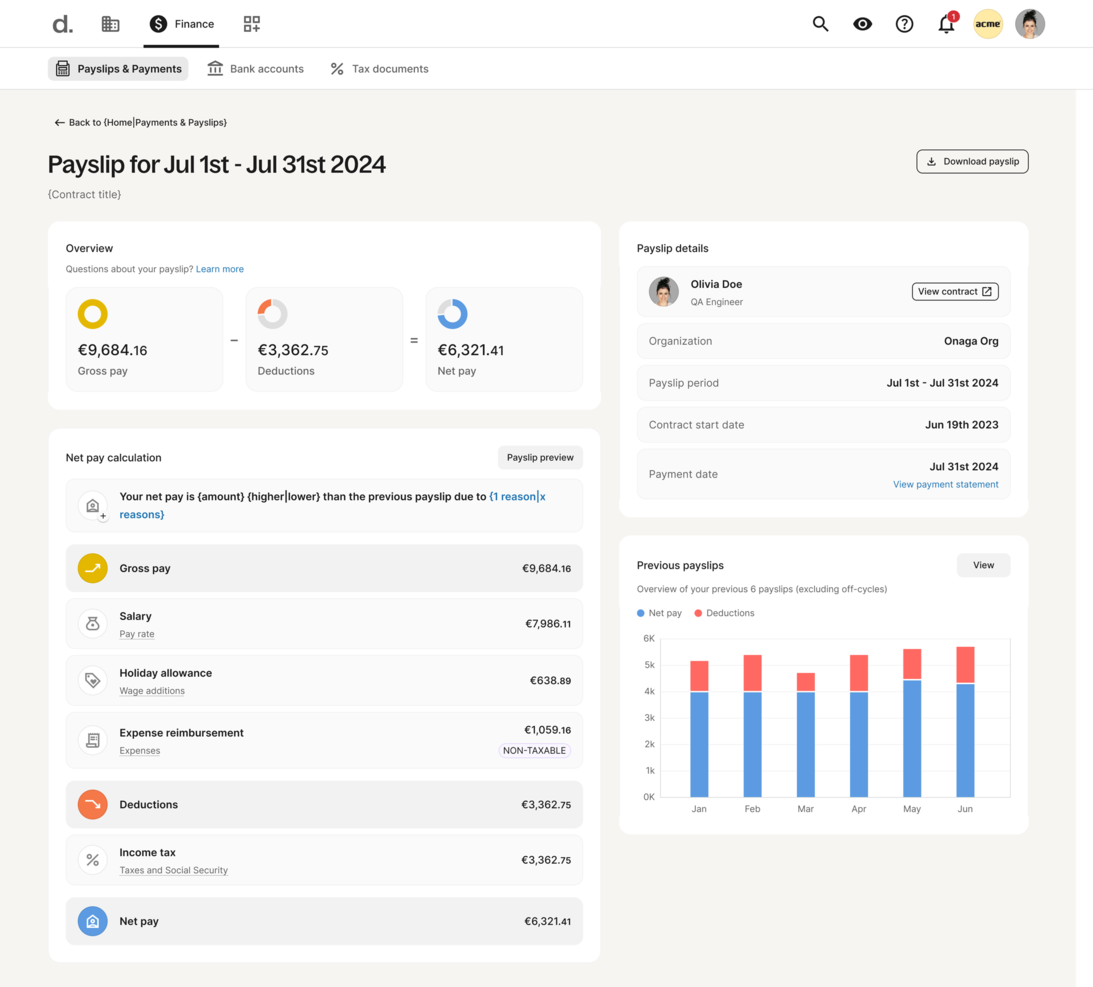 Deel Payroll screenshot - 10 Mejores Competidores de Paylocity Analizados en 2026