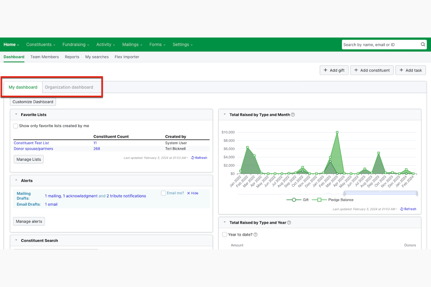 Little Green Light screenshot - 10 migliori soluzioni software per la gestione delle donazioni in chiesa recensite nel 2026