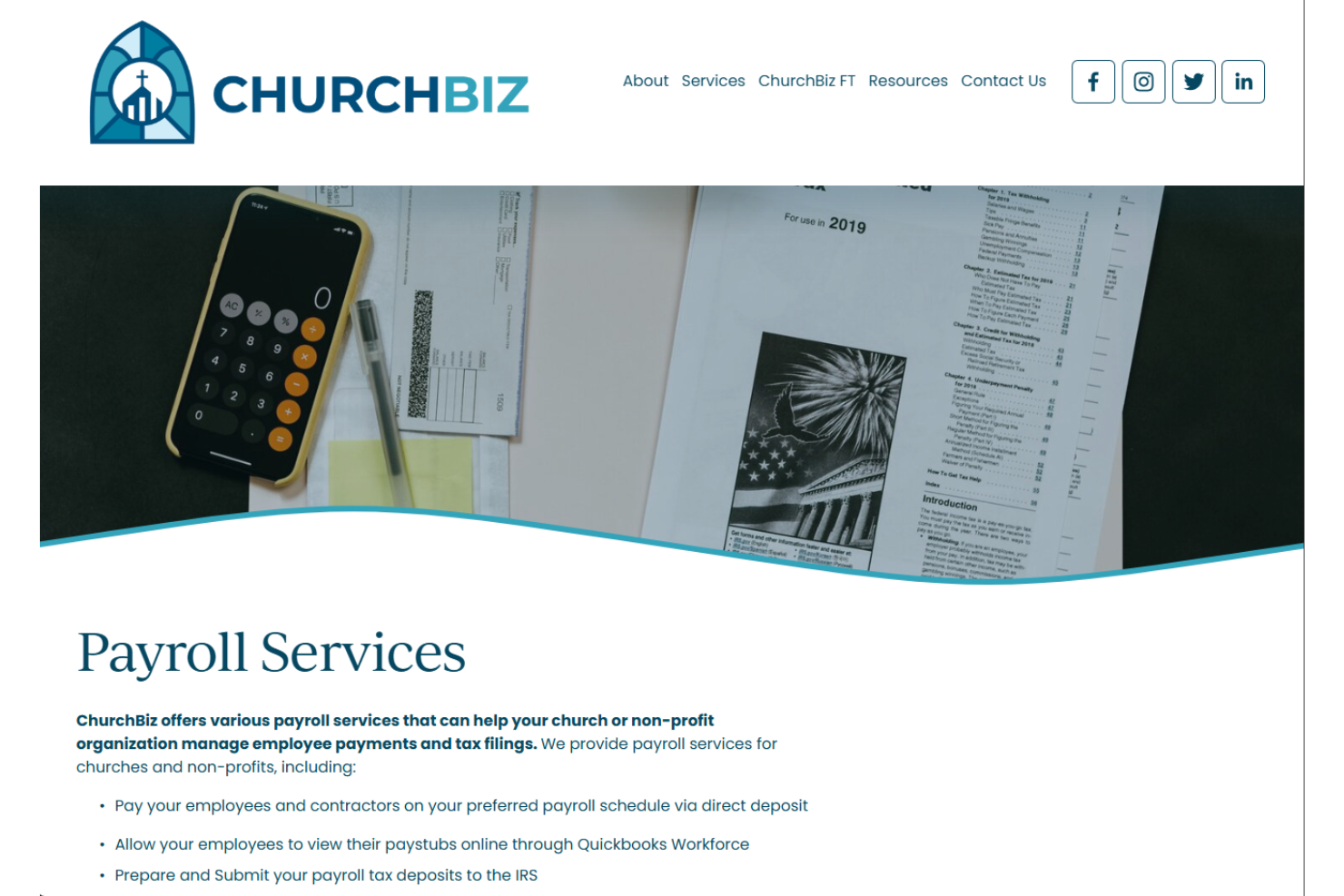 ChurchBiz screenshot - 10 Mejores Servicios de Nómina para Iglesias Revisados en 2026