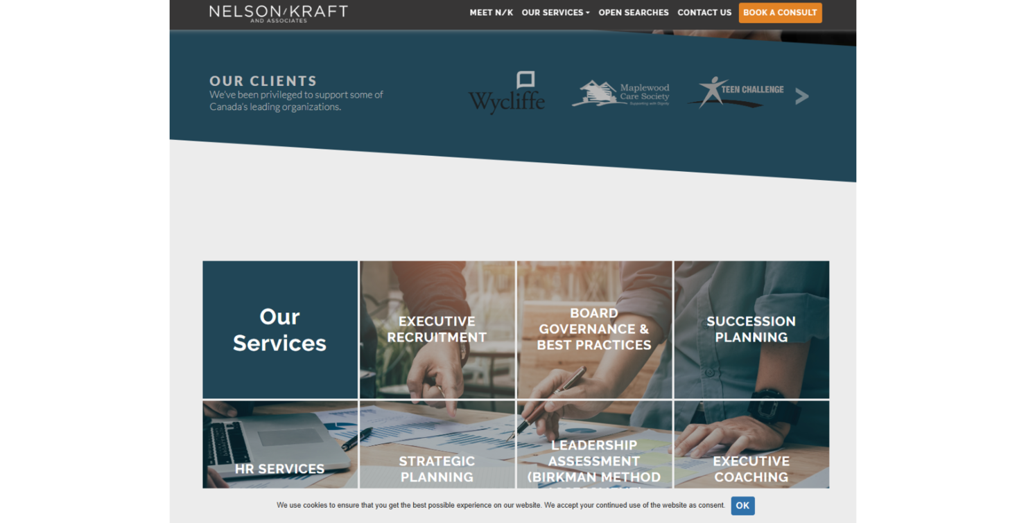Nelson / Kraft screenshot - 10 Migliori Società di Consulenza per Non Profit Recensite nel 2026