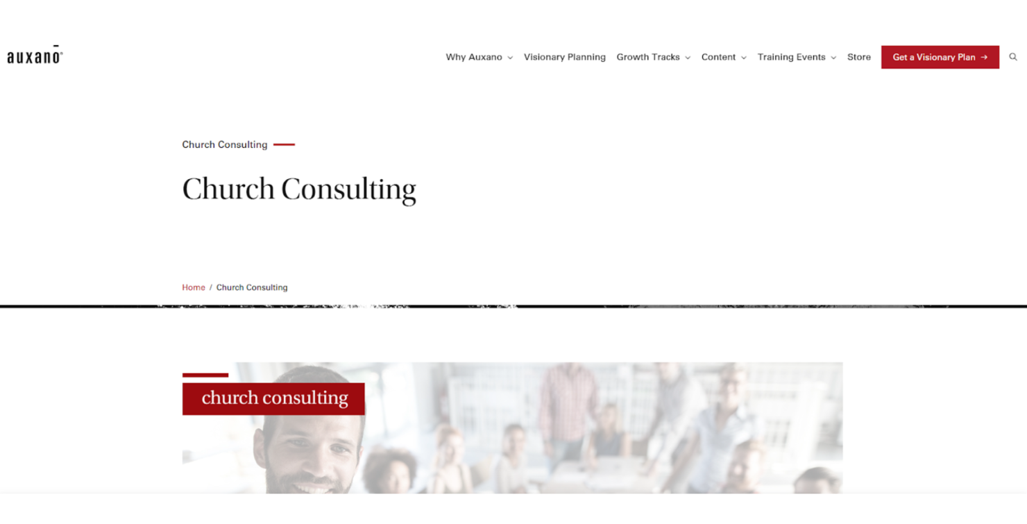 Auxano screenshot - 10 Migliori Società di Consulenza per Non Profit Recensite nel 2026
