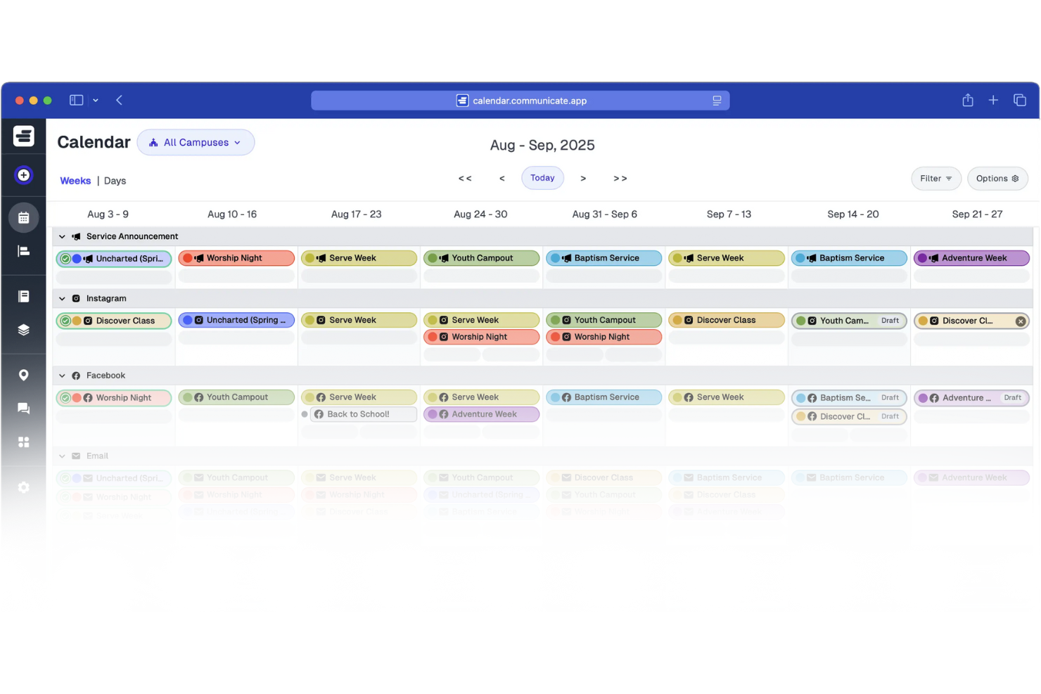 Communicate screenshot - 10 Mejores Programas de Comunicación para Iglesias Revisados para 2026