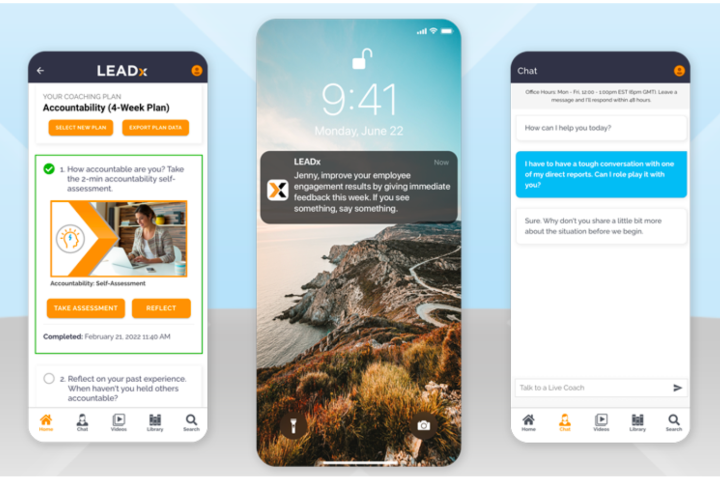 LEADx screenshot - 10 Mejores Herramientas de Desarrollo de Liderazgo con IA en 2026