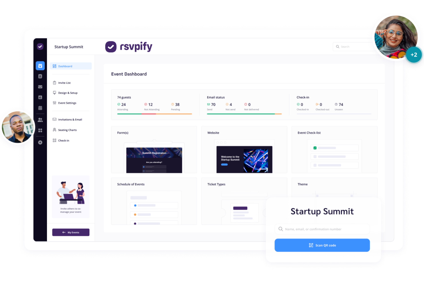 RSVPify screenshot - 10 migliori soluzioni software per la gestione eventi per associazioni non profit nel 2026