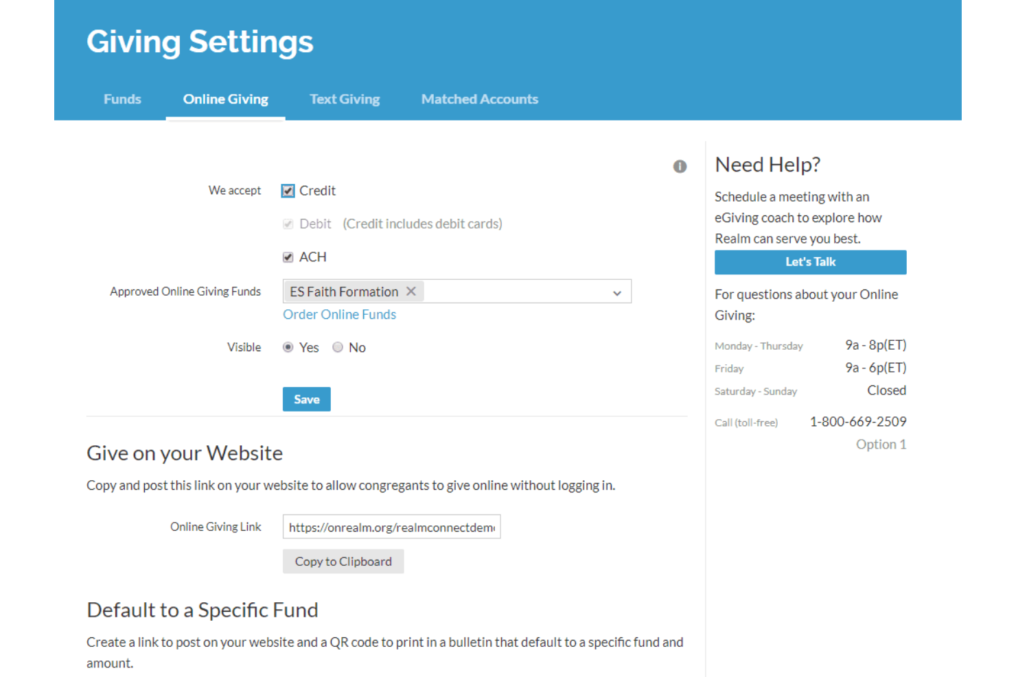Realm screenshot - 10 Mejores Aplicaciones de Donaciones en Iglesias para Incrementar las Donaciones en 2026