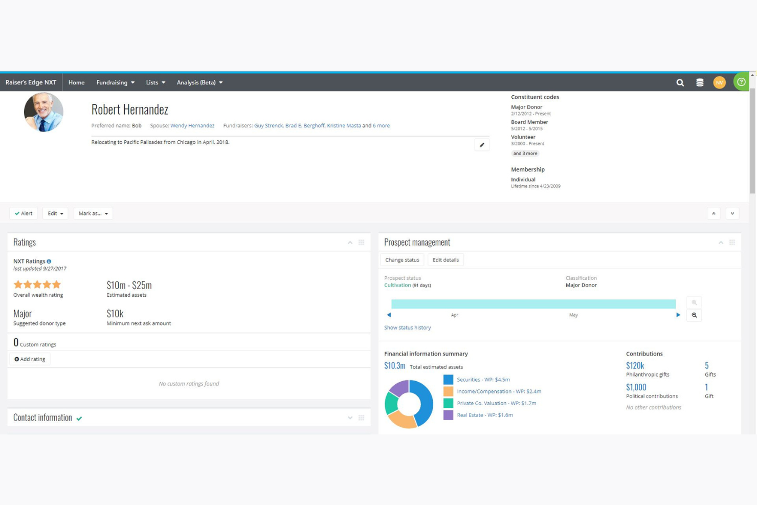 Blackbaud screenshot - 10 Mejores Programas para el Seguimiento de Donaciones en Iglesias Revisados en 2026