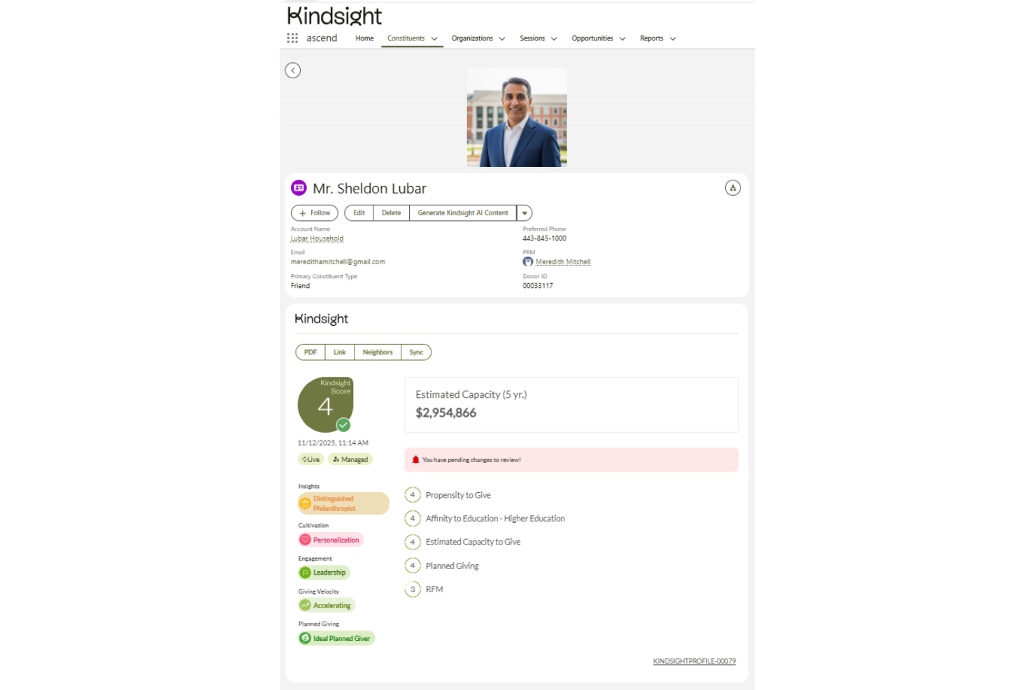 Kindsight screenshot - 10 beste online donatieplatforms voor non-profitorganisaties in 2026