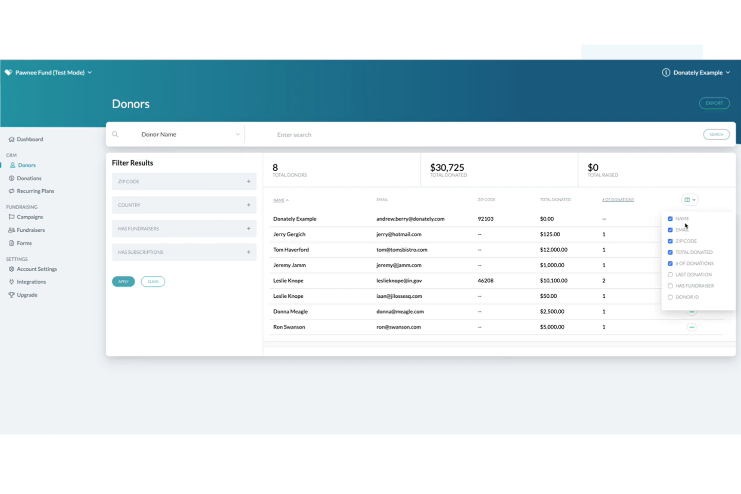 Donately screenshot - 10 beste online donatieplatforms voor non-profitorganisaties in 2026