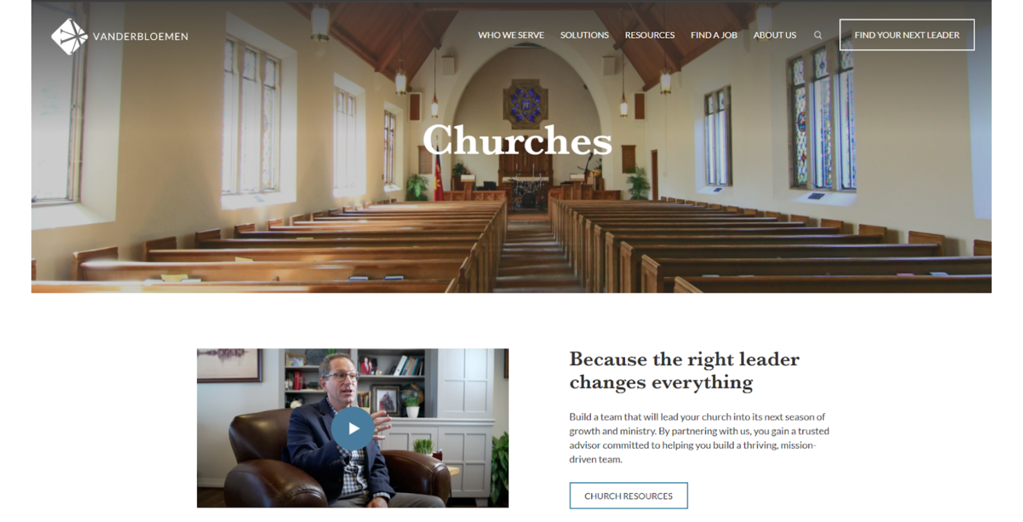 Vanderbloemen screenshot - 15 Best Nonprofit Consulting Firms Reviewed in 2026