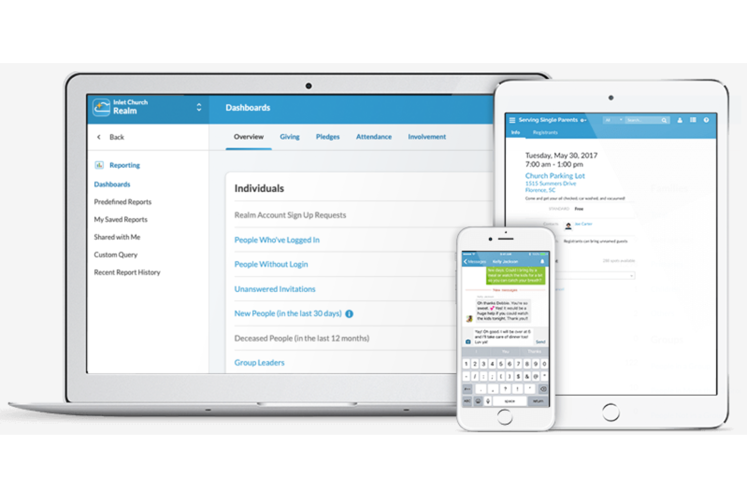 ACS Realm screenshot - 20 Best Church Directory App Reviewed in 2026