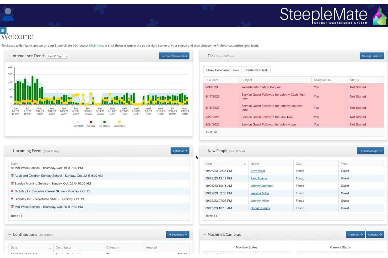 SteepleMate screenshot - 10 Best Keap Alternatives for Church Communication in 2026