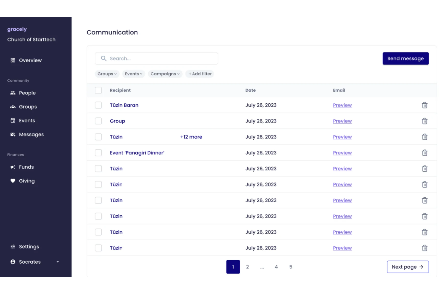 Gracely screenshot - 15 Best Hivebrite Alternatives Reviewed in 2026