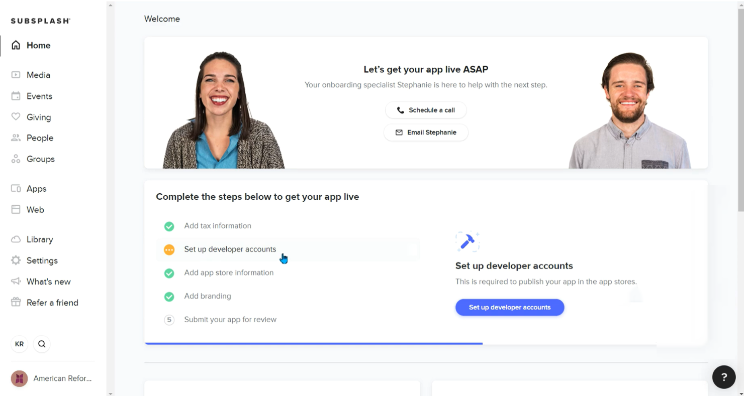 Subsplash Church App screenshot - 13 Best Planning Center Alternatives Reviewed in 2026