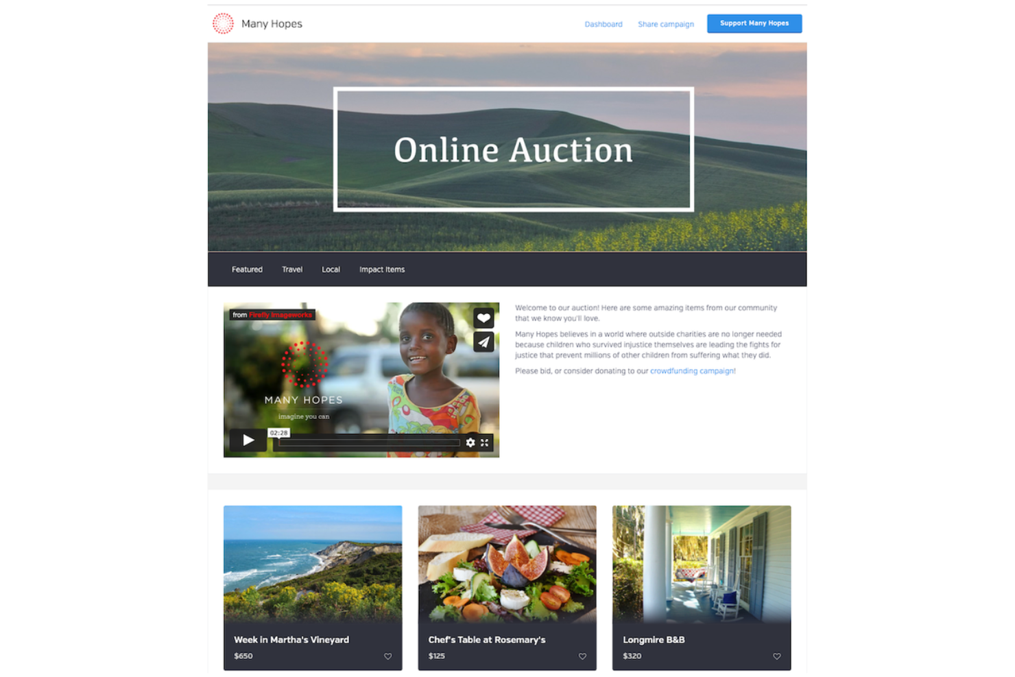 BetterWorld screenshot - 13 Best Nonprofit Auction Software Reviewed in 2026