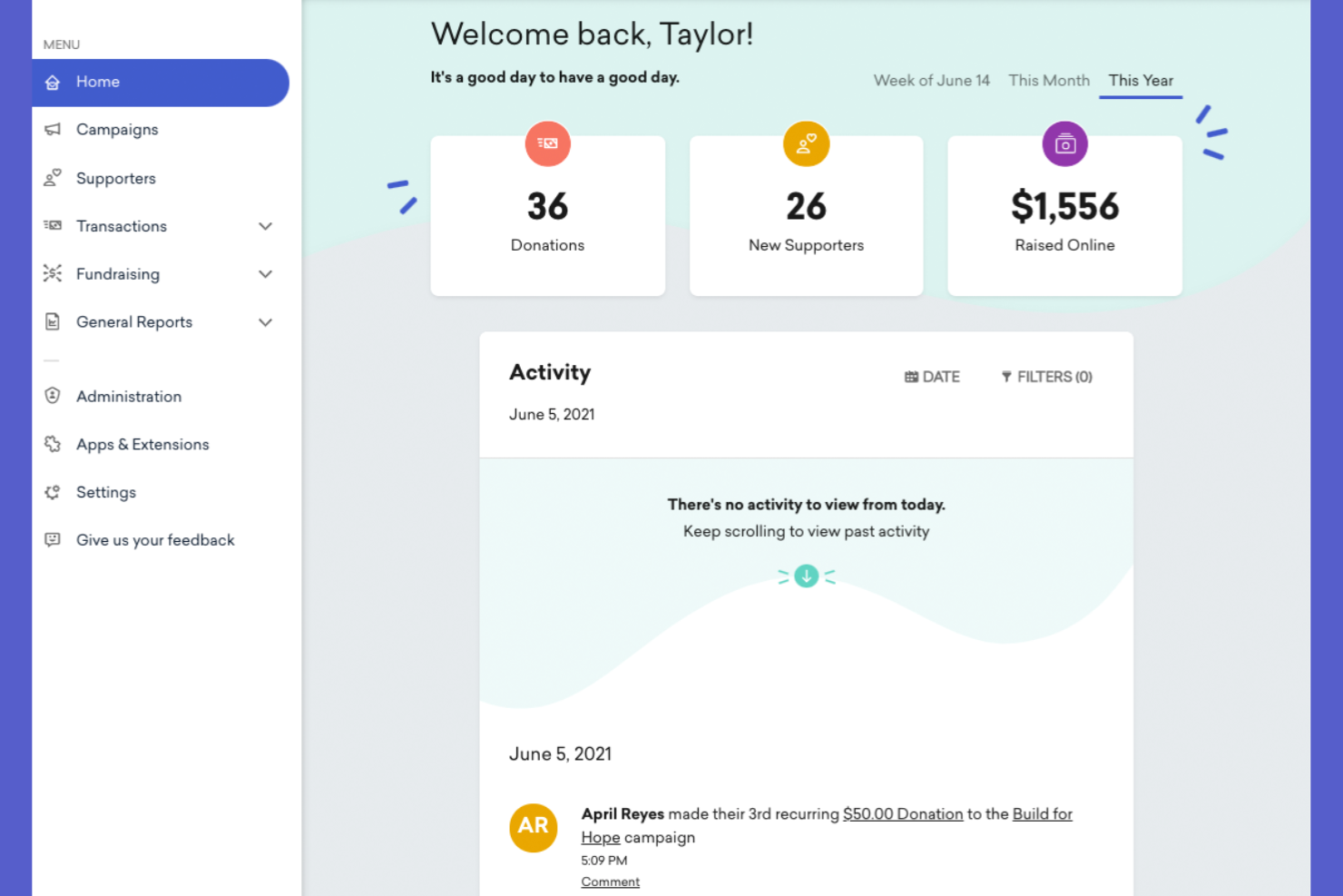 GoFundMe Pro screenshot - 14 Best Nonprofit Management Software for 2026