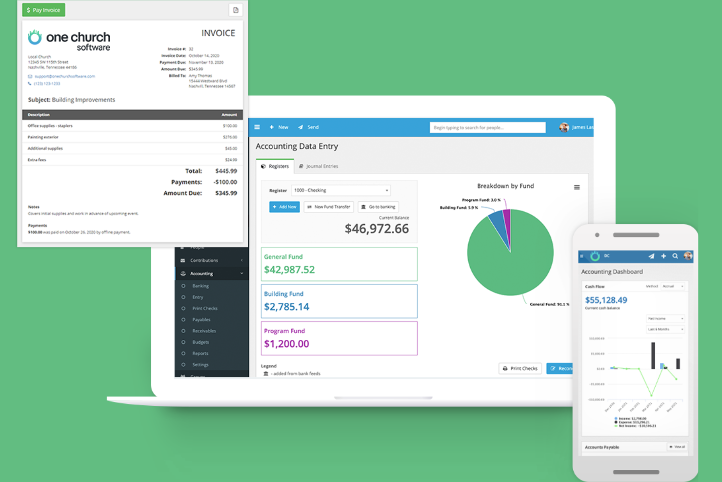 One Church Software screenshot - 14 Best Online Giving Platforms for Churches for 2026