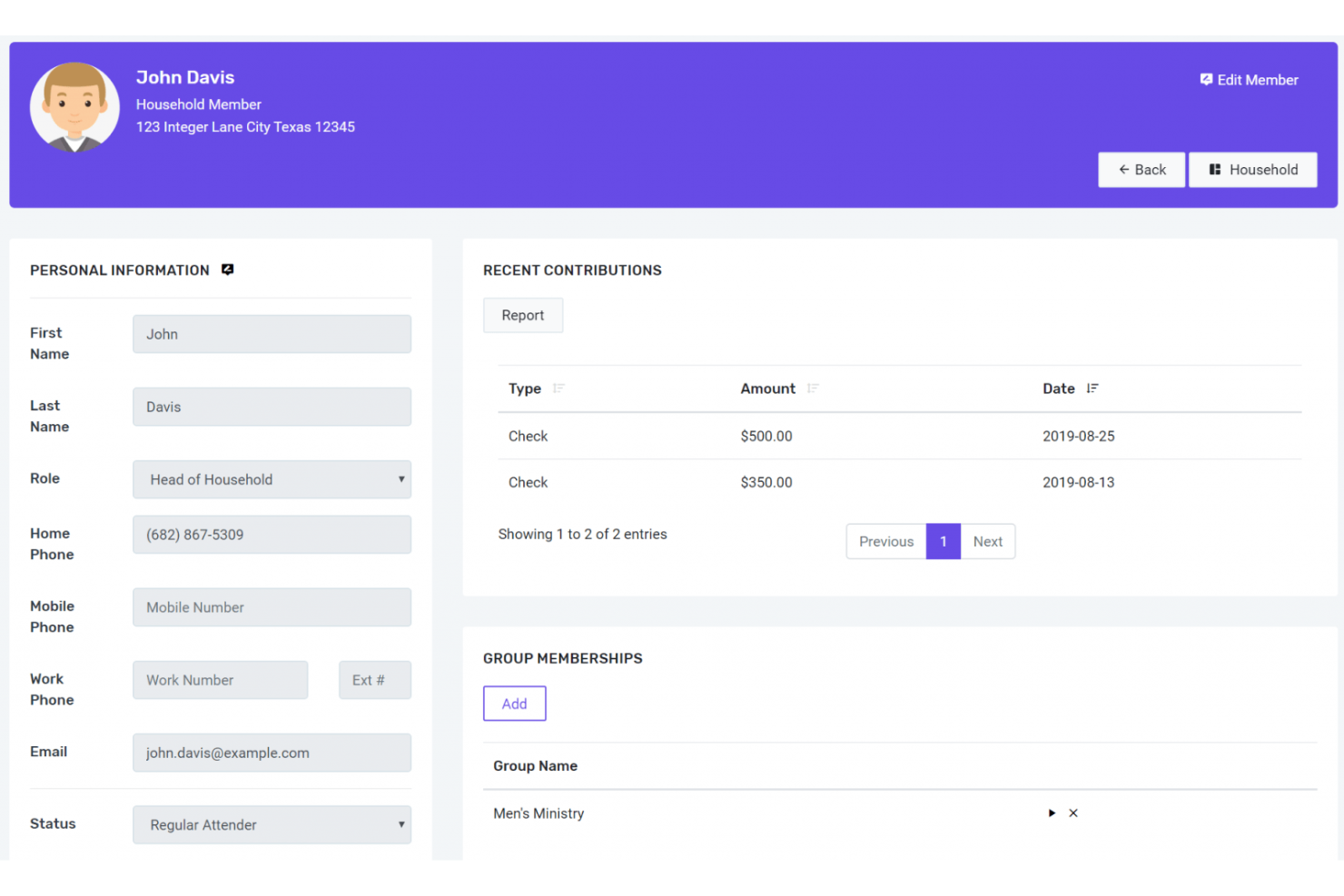 FlockBase screenshot - 13 Church Expense Management Software for 2026