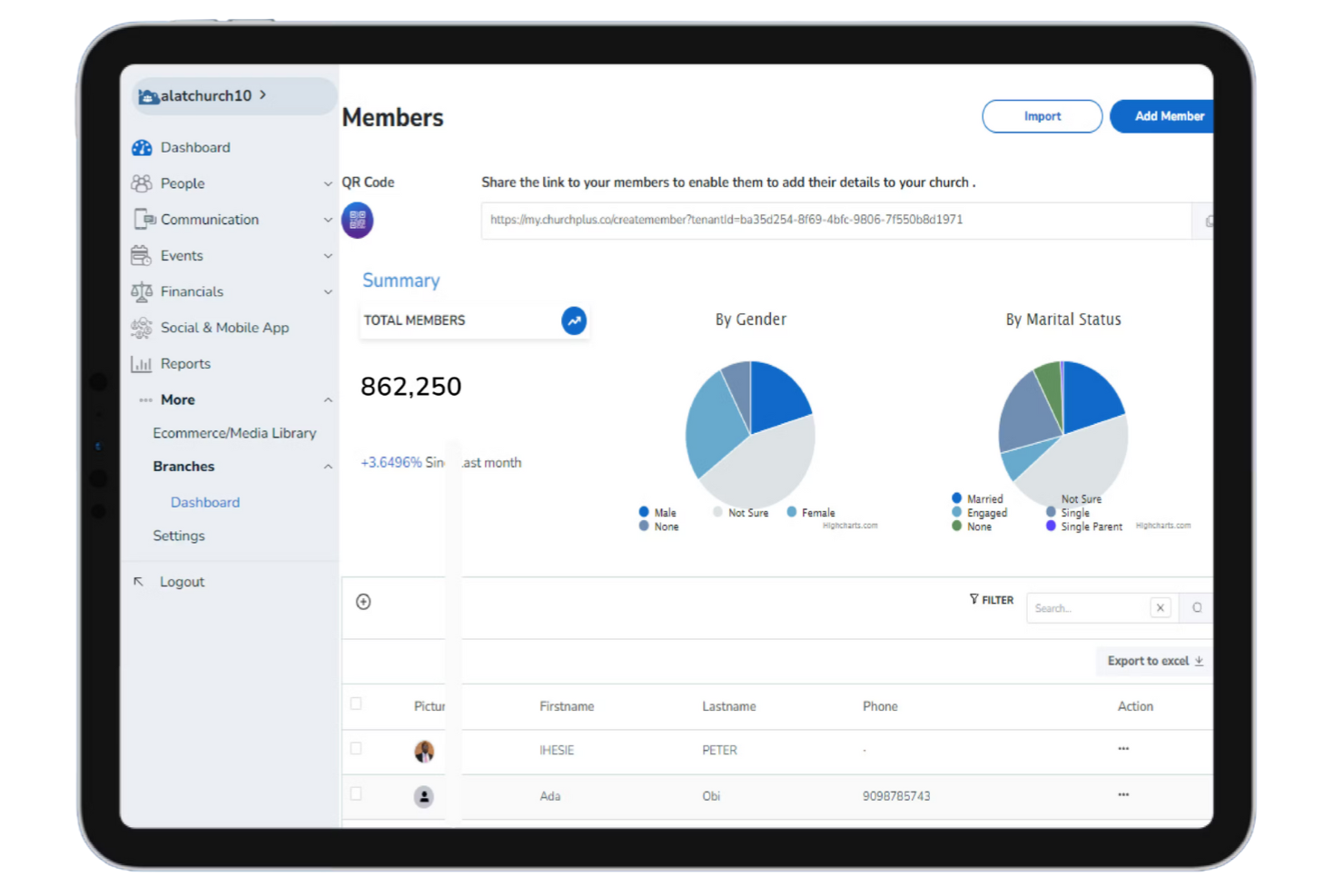 ChurchPlus screenshot - 14 Best Church Growth Software Solutions for 2026