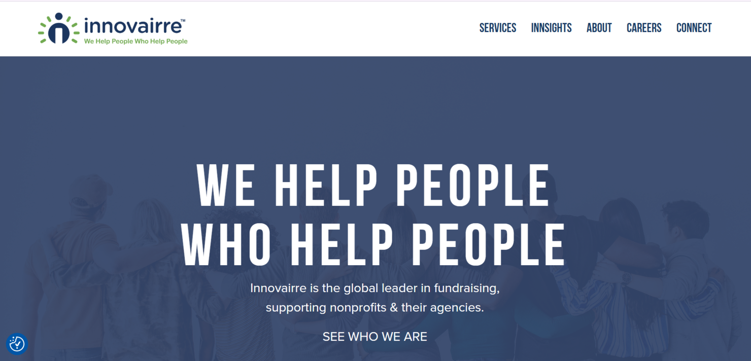 Innovairre screenshot - 15 Best Professional Fundraising Companies in 2026