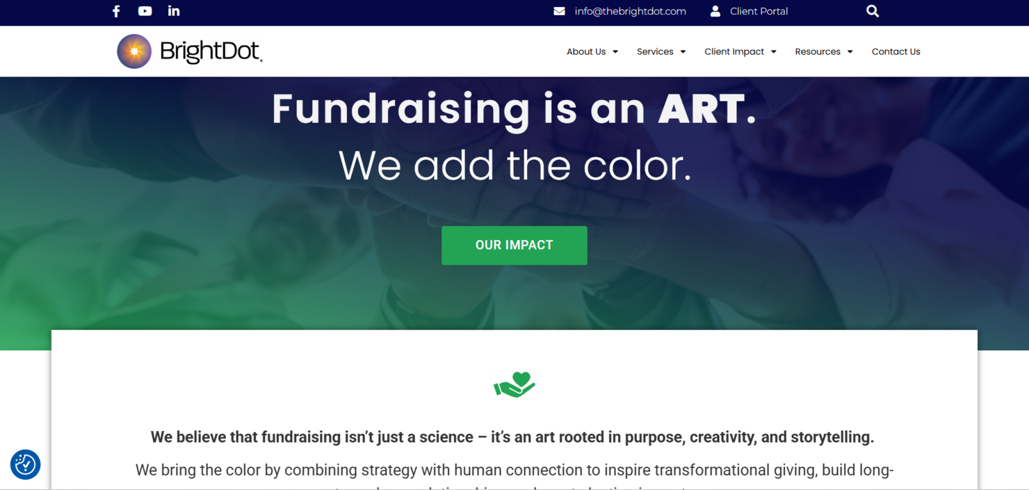 The BrightDot screenshot - 15 Best Professional Fundraising Companies in 2026