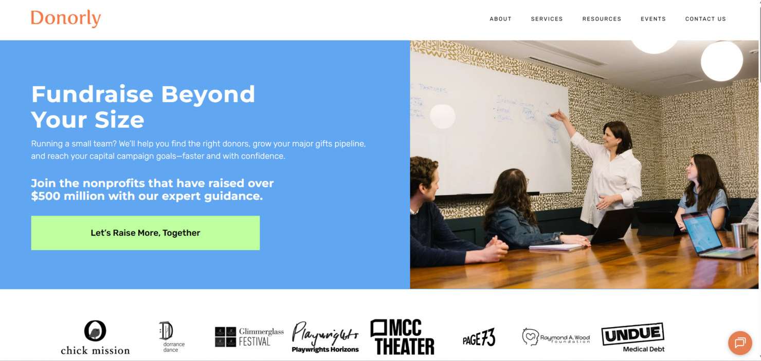 Donorly screenshot - 15 Best Professional Fundraising Companies in 2026
